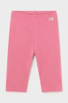 Zdjęcie produktu Mayoral legginsy niemowlęce kolor różowy gładkie
