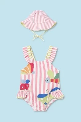 Zdjęcie produktu Mayoral Newborn jednoczęściowy strój kąpielowy niemowlęcy kolor różowy