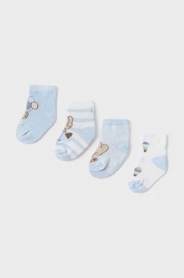 Zdjęcie produktu Mayoral Newborn skarpetki niemowlęce 4-pack kolor niebieski
