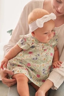 Zdjęcie produktu Mayoral Newborn sukienka bawełniana niemowlęca kolor turkusowy mini rozkloszowana