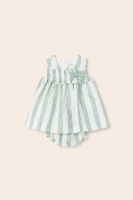 Zdjęcie produktu Mayoral Newborn sukienka bawełniana niemowlęca kolor turkusowy mini rozkloszowana