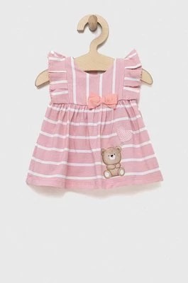 Zdjęcie produktu Mayoral Newborn sukienka niemowlęca kolor różowy mini rozkloszowana