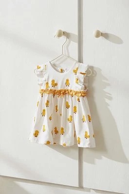 Zdjęcie produktu Mayoral Newborn sukienka niemowlęca kolor żółty mini rozkloszowana