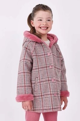 Zdjęcie produktu Mayoral płaszcz dziecięcy z domieszką wełny kolor różowy