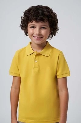 Zdjęcie produktu Mayoral polo bawełniane dziecięce kolor żółty gładki