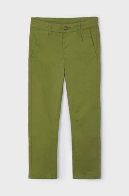 Zdjęcie produktu Mayoral spodnie dziecięce kolor zielony gładkie