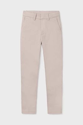 Zdjęcie produktu Mayoral spodnie dziecięce slim kolor beżowy gładkie