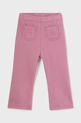 Zdjęcie produktu Mayoral spodnie niemowlęce kolor różowy gładkie