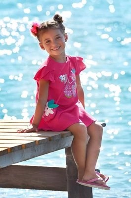 Zdjęcie produktu Mayoral sukienka bawełniana dziecięca kolor różowy mini rozkloszowana