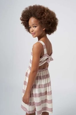 Zdjęcie produktu Mayoral sukienka dziecięca kolor bordowy mini rozkloszowana