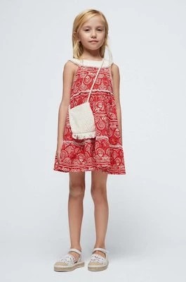 Zdjęcie produktu Mayoral sukienka dziecięca kolor czerwony mini rozkloszowana