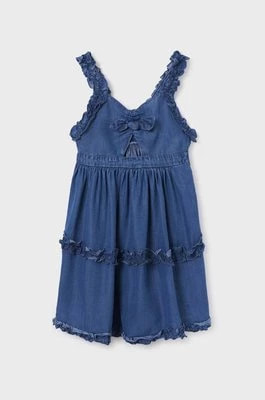 Zdjęcie produktu Mayoral sukienka dziecięca kolor niebieski mini prosta