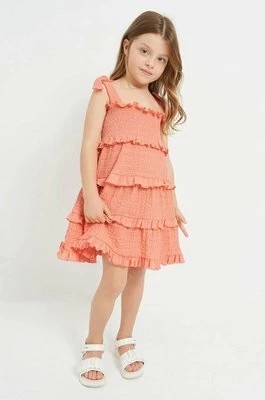 Zdjęcie produktu Mayoral sukienka dziecięca kolor pomarańczowy mini prosta