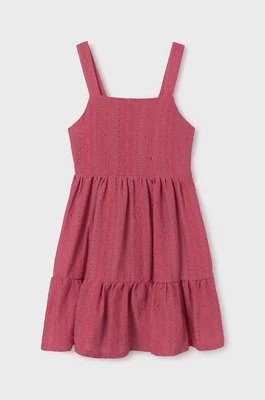Zdjęcie produktu Mayoral sukienka dziecięca kolor różowy mini rozkloszowana