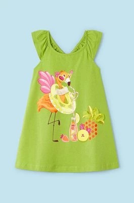 Zdjęcie produktu Mayoral sukienka dziecięca kolor zielony mini rozkloszowana