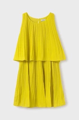 Zdjęcie produktu Mayoral sukienka dziecięca kolor żółty mini rozkloszowana