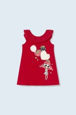 Zdjęcie produktu Mayoral sukienka niemowlęca kolor czerwony mini prosta