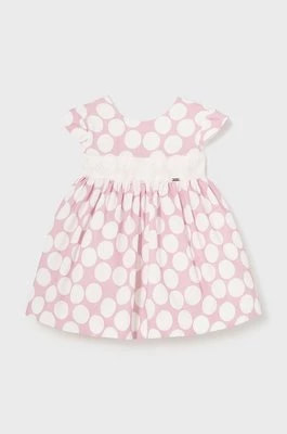 Zdjęcie produktu Mayoral sukienka niemowlęca kolor różowy mini rozkloszowana