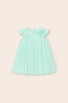 Zdjęcie produktu Mayoral sukienka niemowlęca kolor turkusowy mini rozkloszowana