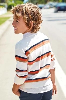 Zdjęcie produktu Mayoral sweter bawełniany dziecięcy kolor pomarańczowy lekki