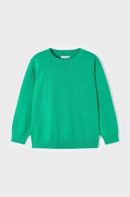 Zdjęcie produktu Mayoral sweter bawełniany dziecięcy kolor zielony lekki