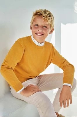 Zdjęcie produktu Mayoral sweter bawełniany dziecięcy kolor żółty lekki