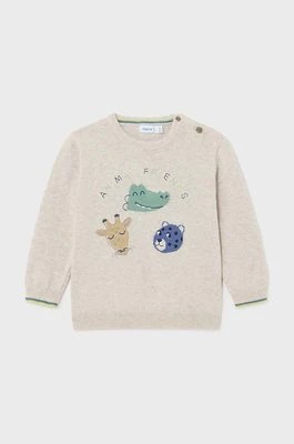 Zdjęcie produktu Mayoral sweter bawełniany niemowlęcy kolor beżowy lekki