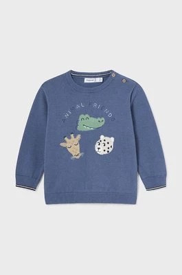 Zdjęcie produktu Mayoral sweter bawełniany niemowlęcy kolor niebieski lekki