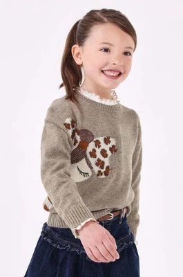 Zdjęcie produktu Mayoral sweter z domieszką wełny dziecięcy kolor beżowy ciepły