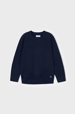 Zdjęcie produktu Mayoral sweter z domieszką wełny dziecięcy kolor niebieski lekki