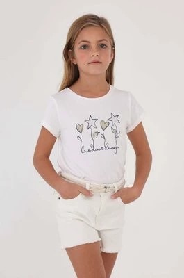 Zdjęcie produktu Mayoral szorty dziecięce kolor biały gładkie