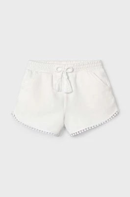 Zdjęcie produktu Mayoral szorty dziecięce kolor biały gładkie