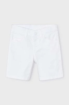 Zdjęcie produktu Mayoral szorty dziecięce kolor biały regulowana talia