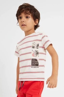 Zdjęcie produktu Mayoral t-shirt bawełniany dziecięcy kolor czerwony wzorzysty