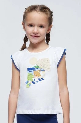 Zdjęcie produktu Mayoral t-shirt bawełniany dziecięcy kolor niebieski