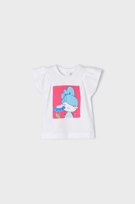 Zdjęcie produktu Mayoral T-shirt bawełniany dziecięcy kolor różowy