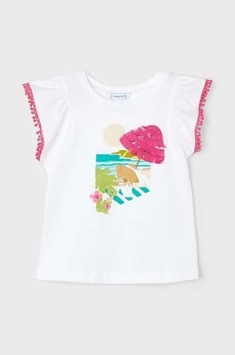 Zdjęcie produktu Mayoral t-shirt bawełniany dziecięcy kolor zielony