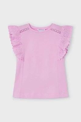 Zdjęcie produktu Mayoral t-shirt bawełniany kolor fioletowy