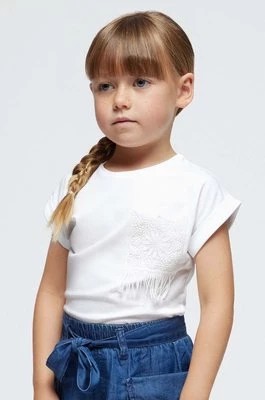 Zdjęcie produktu Mayoral t-shirt dziecięcy kod QR do gry kolor biały