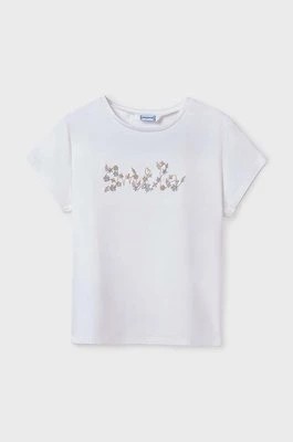 Zdjęcie produktu Mayoral t-shirt dziecięcy kolor biały