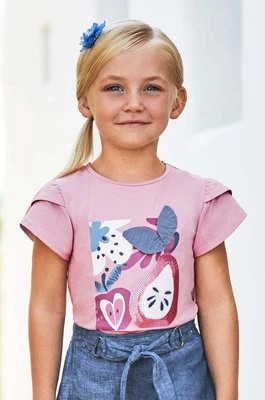Zdjęcie produktu Mayoral t-shirt dziecięcy kolor fioletowy