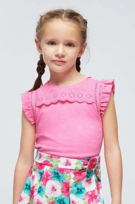 Zdjęcie produktu Mayoral top bawełniany dziecięcy kolor różowy