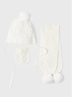 Zdjęcie produktu Mayoral Zestaw czapka, szalik i rękawiczki 9543 Biały