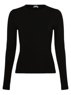 Zdjęcie produktu mbyM Damska koszulka z długim rękawem Kobiety Dżersej czarny jednolity,
