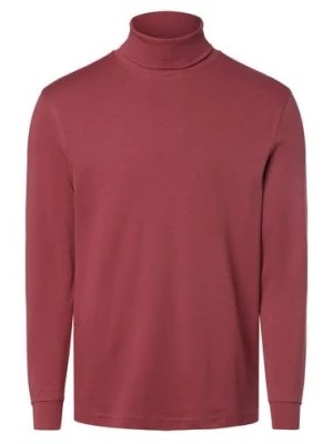 Zdjęcie produktu Mc Earl Męska koszulka z długim rękawem Mężczyźni Bawełna czerwony jednolity,
