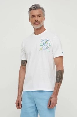 Zdjęcie produktu MC2 Saint Barth t-shirt bawełniany kolor biały z nadrukiem
