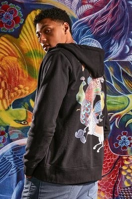 Zdjęcie produktu Medicine bluza męska kolor czarny z kapturem z nadrukiem