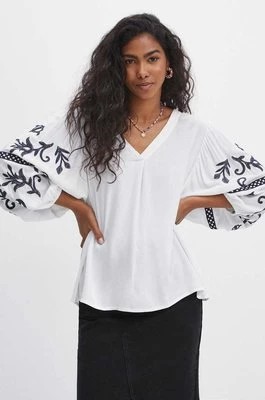 Zdjęcie produktu Medicine bluzka damska kolor biały z aplikacją