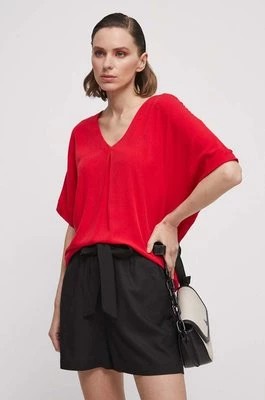Zdjęcie produktu Medicine bluzka damska kolor czerwony gładka