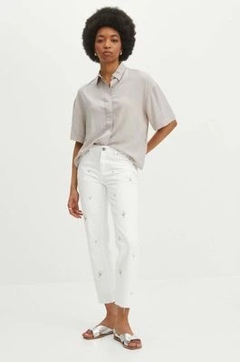 Zdjęcie produktu Medicine jeansy bawełniane damskie kolor biały